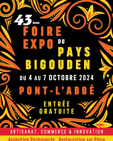 Affiche de la foire expo de pont-l'abbé 2024