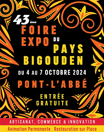 Affiche de la foire expo de pont-l'abbé 2024