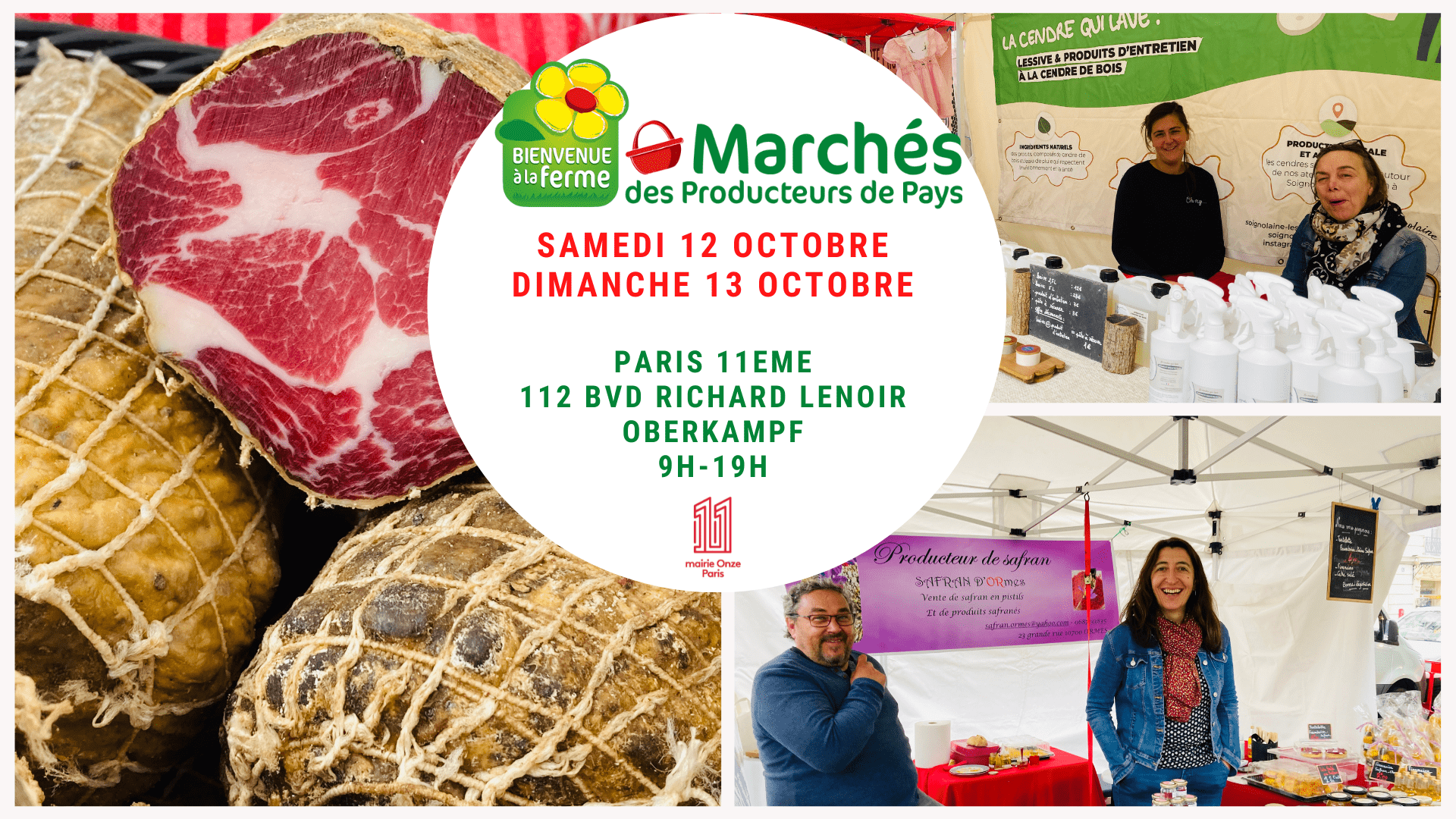 Couverture du marché de producteur des 12 et 13 octobre 2024 dans le 11 eme arrondissement de Paris